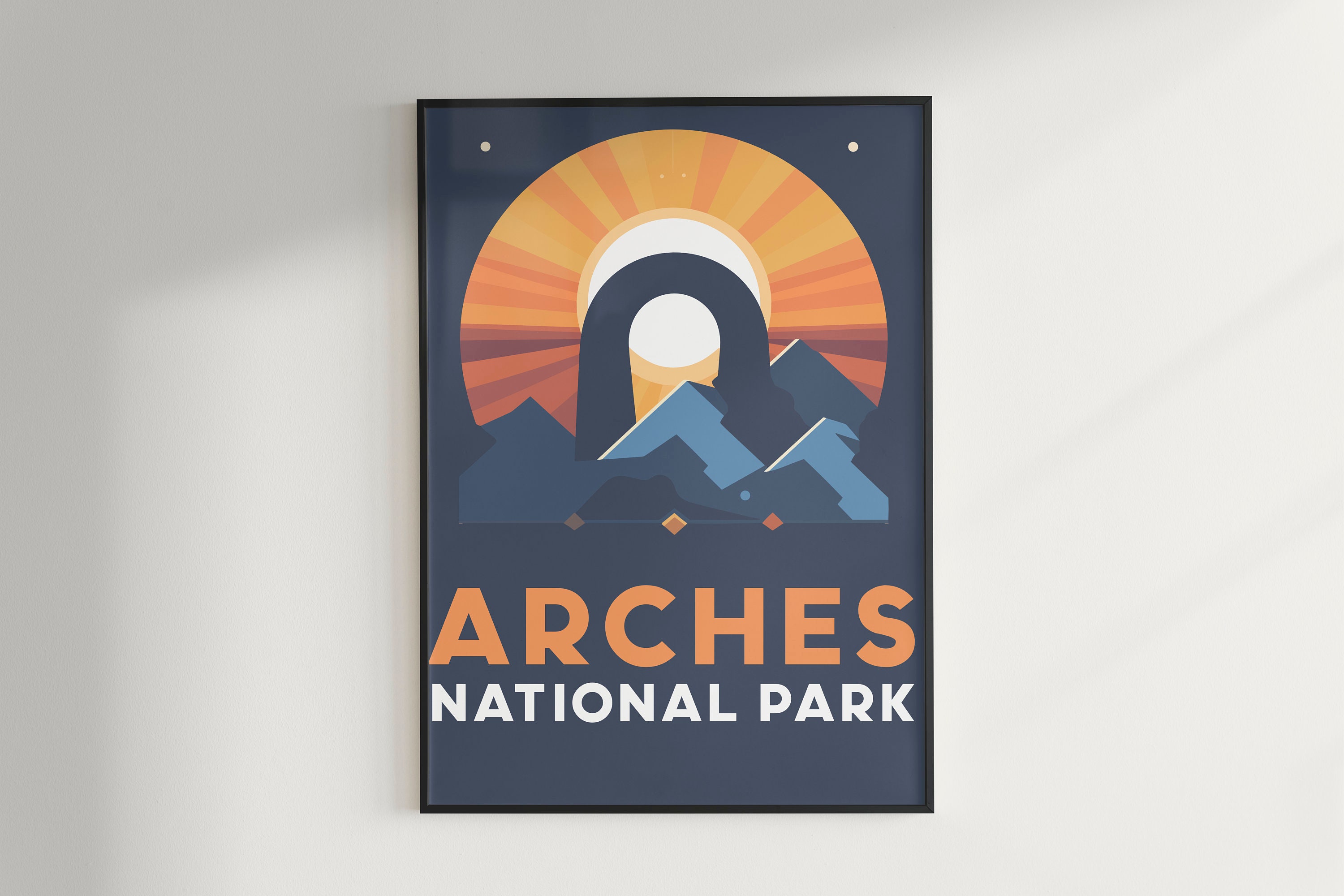 Poster di viaggio del Parco nazionale degli Arches