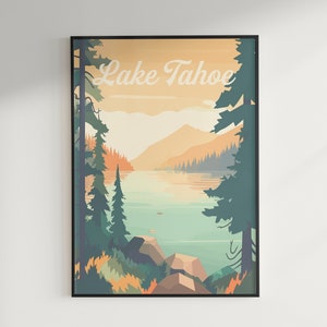 Lake Tahoe Travel Poster