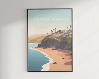 Manifesto di viaggio di Laguna Beach