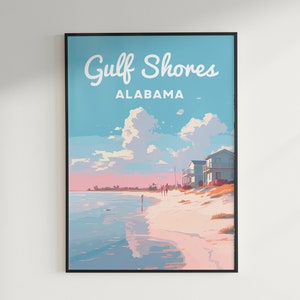 Gulf Shores, Alabama Travel Poster