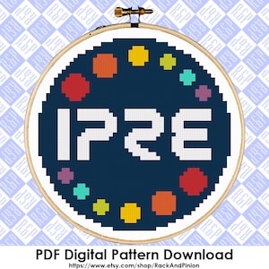 IPRE Guard Patch Adventure Zone Balance - Counted Cross Stitch PDF Digital Download