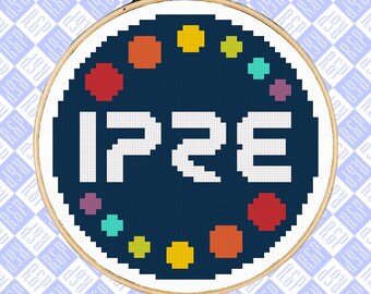IPRE Guard Patch Adventure Zone Balance - Counted Cross Stitch PDF Digital Download