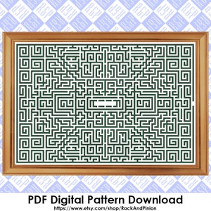 Overlook Hotel Hedge Maze The Shining - Schema punto croce contato - Download digitale PDF
