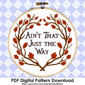 Ain't That Just the Way Over the Garden Wall OTGW - Counted Cross Stitch Pattern - PDF Digital Download