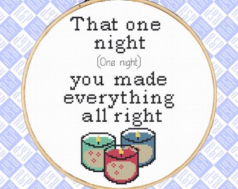 The Office That One Night Hunter's Song - Counted Cross Stitch Pattern - PDF Digital Download