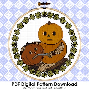 Pottsfield Pumpkins Over the Garden Wall OTGW - Counted Cross Stitch Pattern - PDF Digital Download