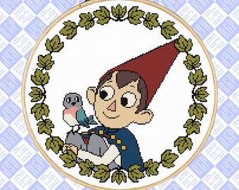 Wirt and Beatrice Over the Garden Wall OTGW - Counted Cross Stitch Pattern - PDF Digital Download