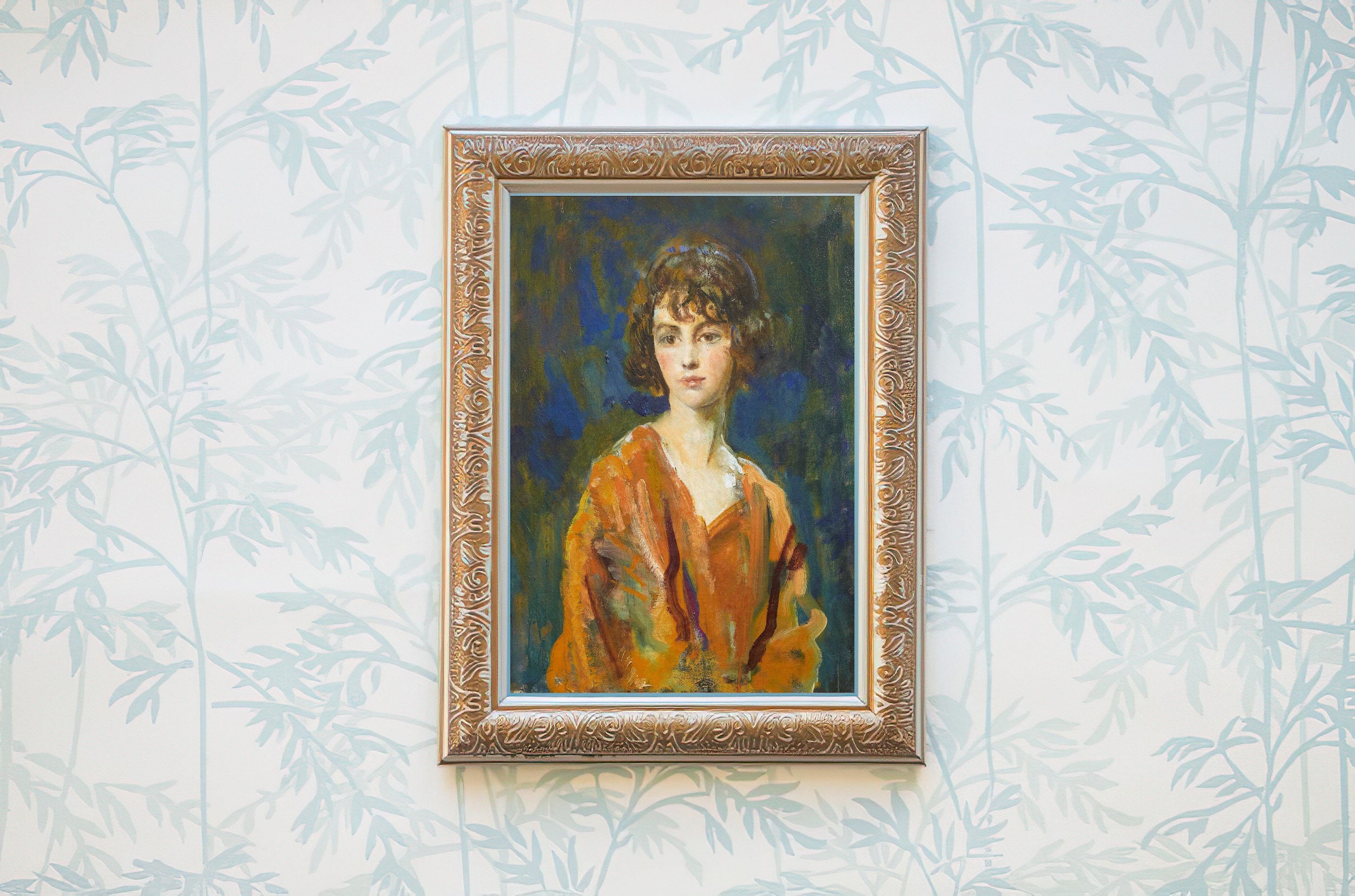 Vintage Woman Portrait Art Print | Classic Oil Painting - Etsy