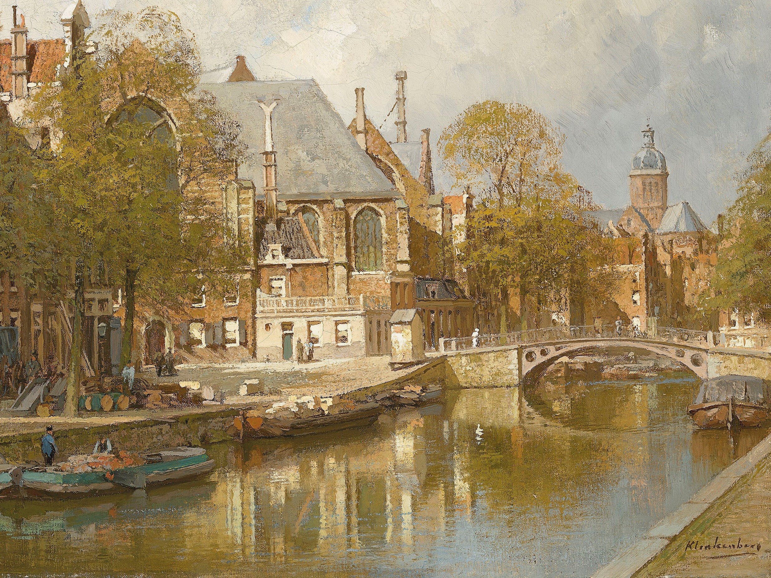 ART PRINT View of the Oudezijds Voorburg Vintage Oil Etsy