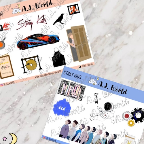 Stray Kids Album Stickers// Kpop & Journal Stickers Etsy
