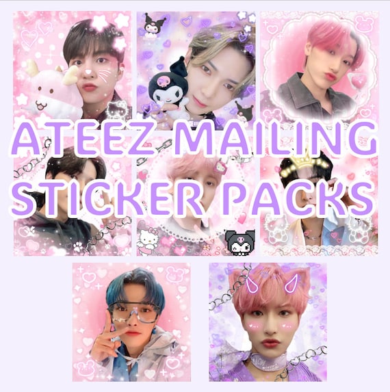 ateez 生写真 ステッカー Ateez Mailing Sticker Set // Ateez Inspired Stickers