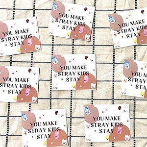 Tarjetas postales inspiradas en Skzoo // Stray Kids // kpop // Papelería // tarjeta de felicitación // tarjeta de notas // Leer descripción