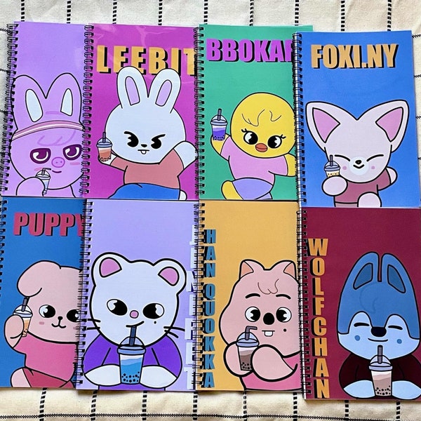 Skzoo Boba Mini Notebook Collection // Skzoo Notebook  // Kawaii Notebook // Kawaii Stationery // Cute Stationery // Skzoo