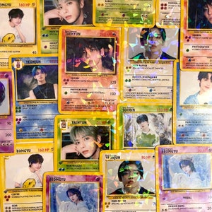 Paquetes misteriosos de tarjetas de poder de entrenador inspiradas en TXT // Mercancía de Tomorrow de Together // Mercancía de Moa // Calcomanías de TXT // Kpop