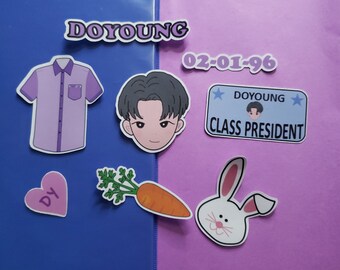 NCT Doyoung Sticker Pack//nct 127 Kpop & Journal Stickers - Etsy