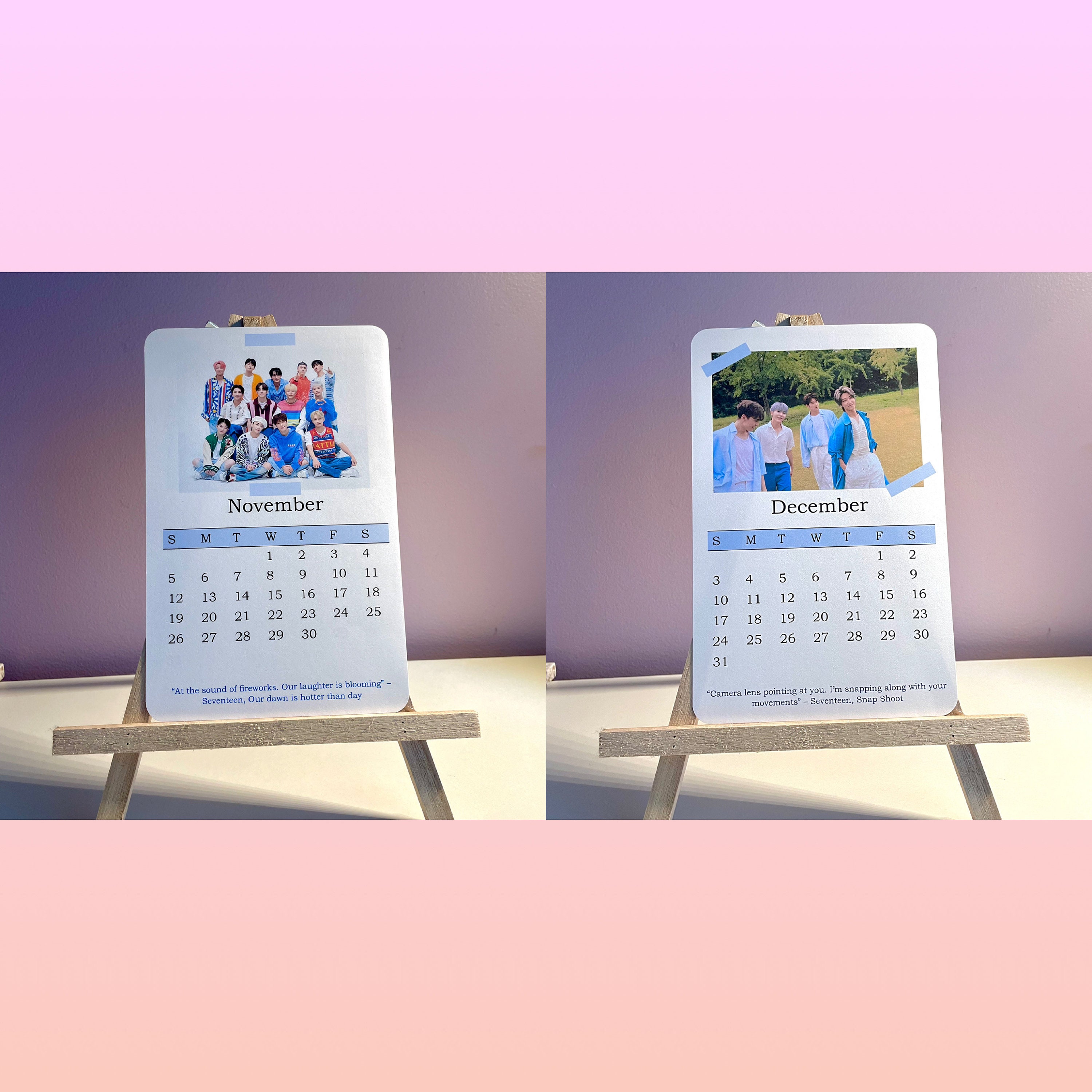 Seventeen 2025 Desk Calendar - Etsy