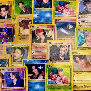 Pakiety tajemniczych kart Ateez Trainer Power Card // Towary Ateez // Towary Ateezmon // Naklejka Ateez // Naklejka Ateezmon