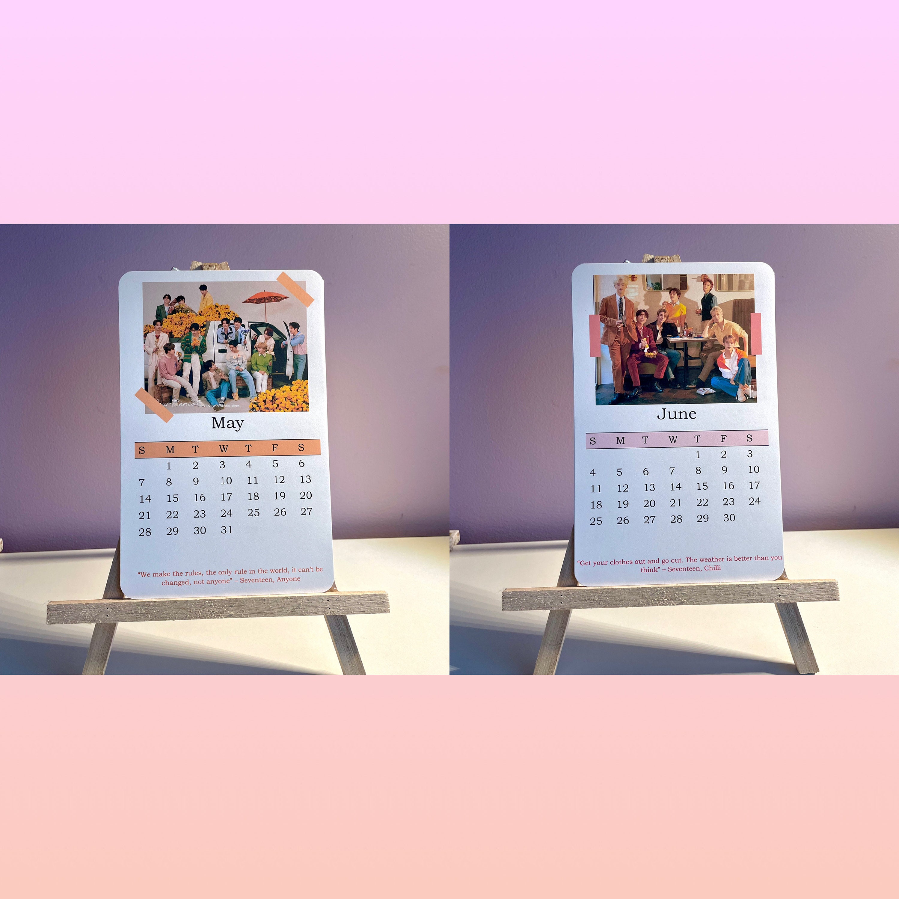 Seventeen 2025 Desk Calendar - Etsy