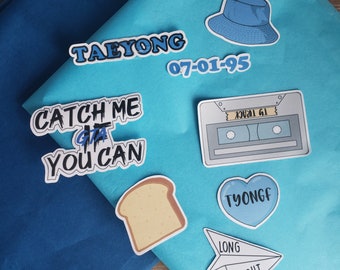 NCT Taeyong Sticker Pack//NCT 127// SuperM// Kpop & journal stickers/ Read Description