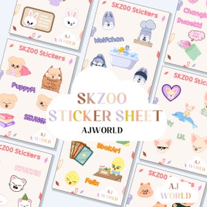 Stray Kids Stickers/Stray Kids Skzoo Stickers/Skzoo Stickers/Stray Kids Meme Stickers/Stray Kids Merch/Cute Stickers/Kawaii Stationery
