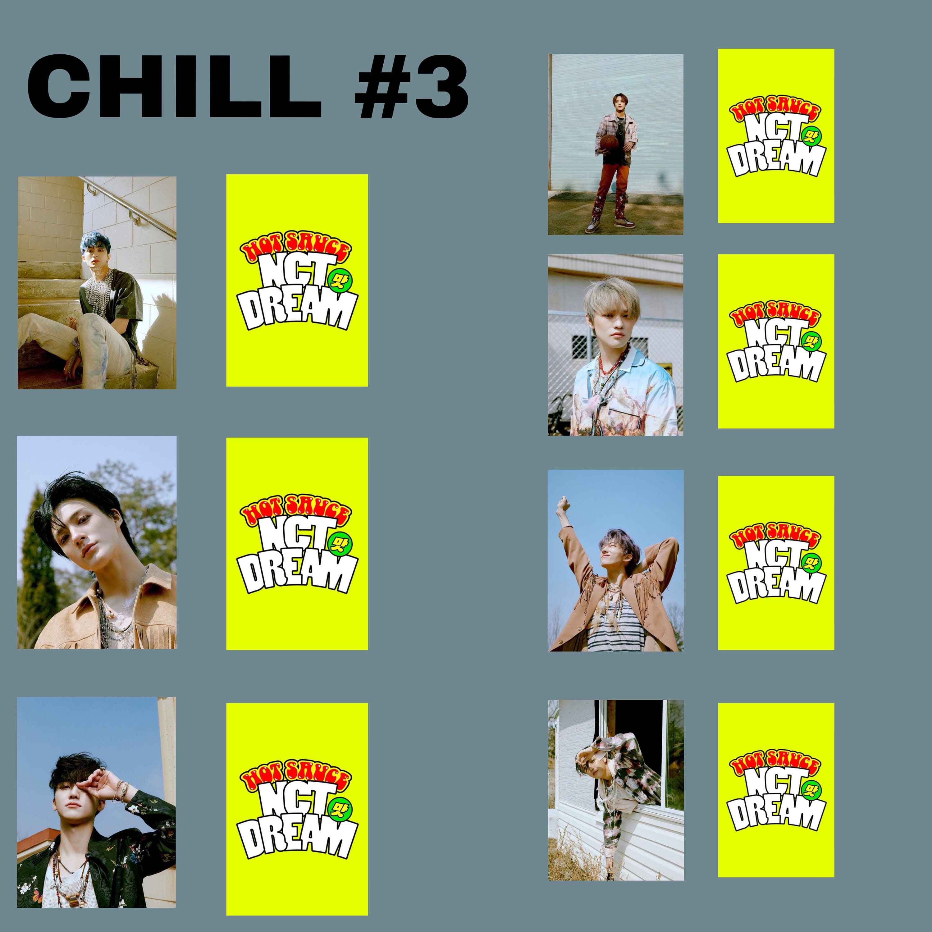 NCT DREAM Hot Sauce Double-sided Photocards// Read Bio - Etsy