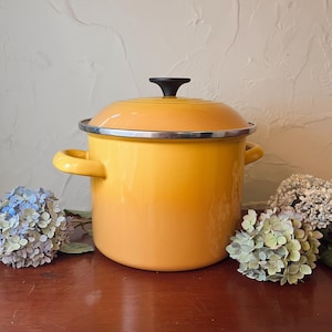 LE CREUSET マルミット18cm イエロー　USED LE CREUSET マルミット18cm イエロー USED