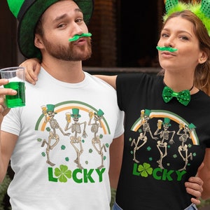 Patrick&#39;s Day T-Shirt Vintage St Patricks Day Shirt Cute St Paddys Tee Gift For BFF Unisex Shirt Christian Shirt, Lucky Blessed T-shirt