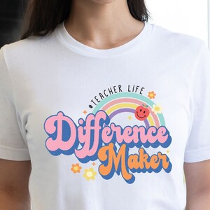 Teacher Back to School Shirt, Teacher Life, Teaching Teacher T shirt, Teacher Different Life Maker, Teacher Back to School Staff Gift, Teach