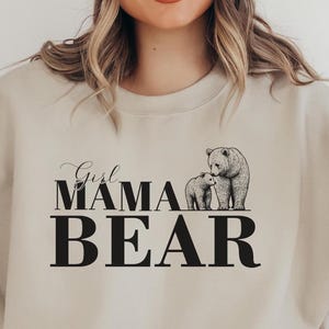 Sweater met mamabeer voor meisjes, Moederdagcadeau