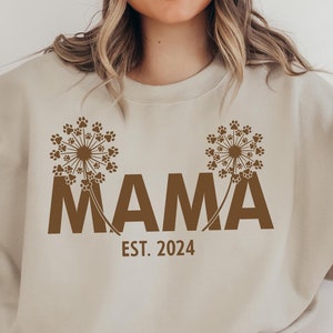 Aangepaste hond MAMA sweater, gepersonaliseerde hondenoren sweater met naam, kerstcadeau, hond vader cadeaus, cadeau voor hem haar, huisdierliefhebbers hoodie