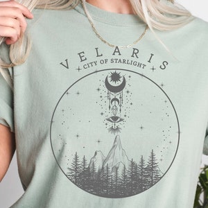 Comfort Colors® Velaris Stadt des Sternenlichts Komfortfarben Hemd, Velaris Stadt des Sternenlichts Hemd, Das Nachtgericht Hemd, Stadt des Sternenlichts