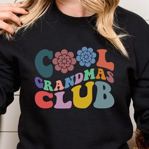 Felpa Cool Grandma Club, Felpa con cappuccio Cool Grandma Club, Felpe invernali, Felpa con cappuccio Mama, Regalo per la nonna, Cool Grandma, Regalo per la festa della mamma