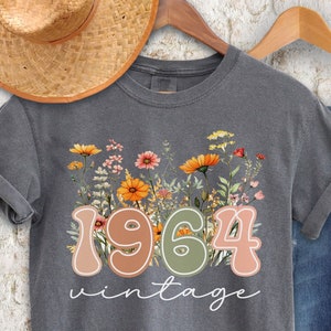 Comfort color Birthday Shirt, Vintage 1964 Shirt 60th Retro Birthday Gift For Women 60th Birthday Gift For Men 60th Birthday Friend Birthday