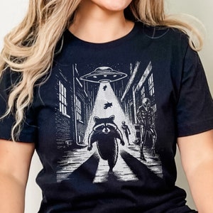 Get In Scavenger We Are Going Thrifting Retro Tshirt, Vintage Raccoon Shirt, Trash Panda Shirt, Funny Unisex Relaxed Adult Graphic Tee
