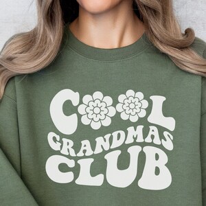 Felpa Cool Grandma Club, Felpa con cappuccio Cool Grandma Club, Felpe invernali, Felpa con cappuccio Mama, Regalo per la nonna, Cool Grandma, Regalo per la festa della mamma
