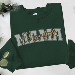 Custom Mama Sweatshirt and Hoodie, Cute Madre Sweatshirt, Mother&#39;s Day Gift, Mommy Shirt, New Mom Gift, Gift for Mother, Mama Shirt Gift