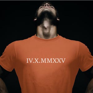 Personalized Roman Numeral T-shirt, Comfort Colors® Custom Anniversary Date Shirt, Matching Couples Outfit, Honeymoon Shirt, Wedding Tee
