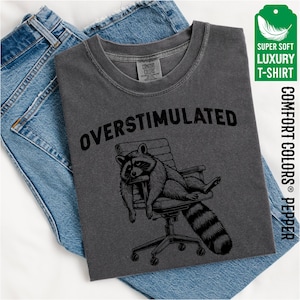 Comfort Colors® Overstimulated Unhinged T-shirt, Sweatshirt for Mom, Cowboy Frog Shirt, Weird core Clothing, Gen Z Shirt, Funny Weird Stuff