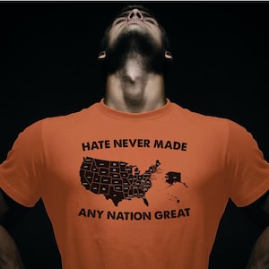 Trendy Resist-sweater, Hate Never Made Any Nation Great Patriotic-trui, antiracistische hoodie, politieke sweatshirts, Amerika-sweater