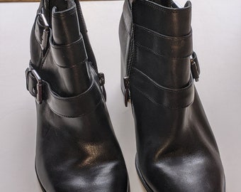 franco sarto cowboy ankle boots