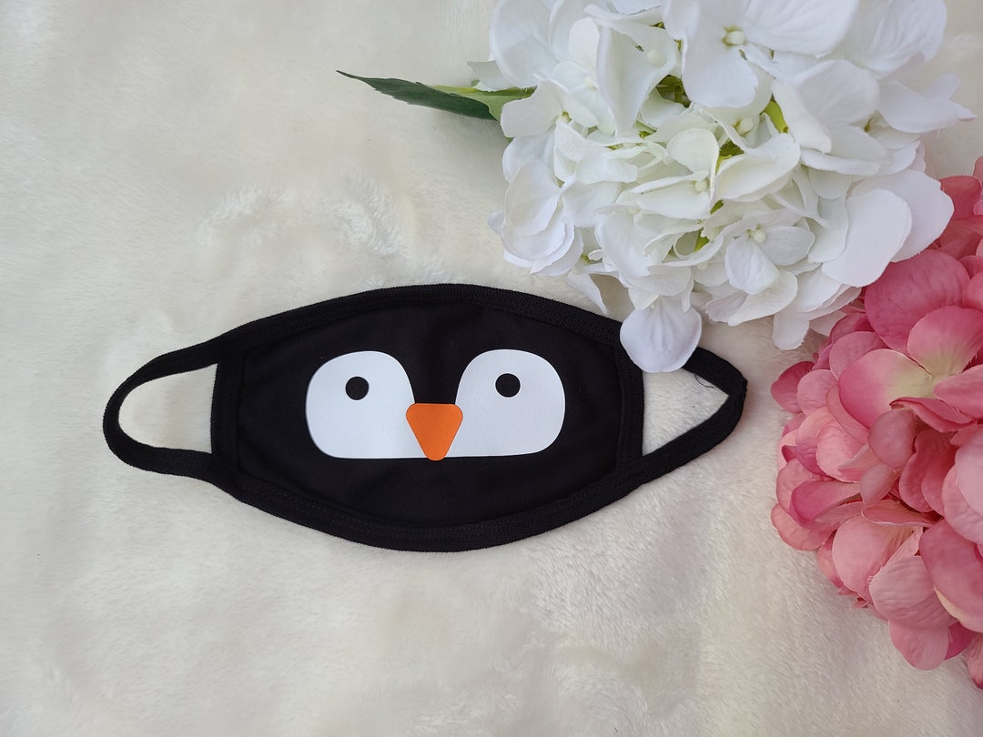 Children's Penguin Face Mask Penguin Mask Winter Face Etsy