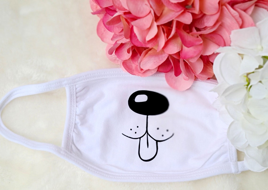 Dog Face Mask Adult Face Mask Reusable Washable Face Mask Etsy
