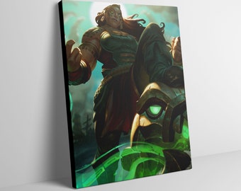 Illaoi Lol Canvas Wall Art ALL SKINS Lol Illaoi Poster 