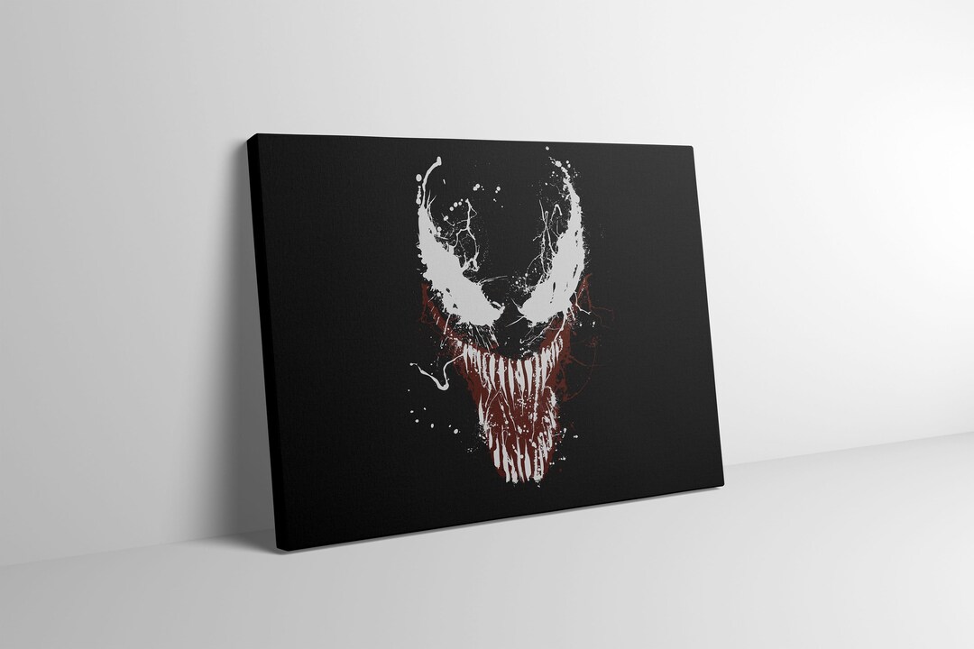 Venom Splash Art Canvas Print Venom Wall Art Venom Splash Etsy