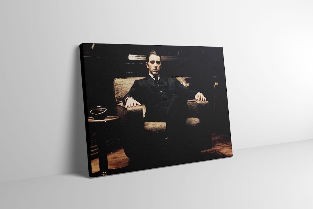 The Godfather Michael Corleone Canvas Print Wall Art Poster Etsy
