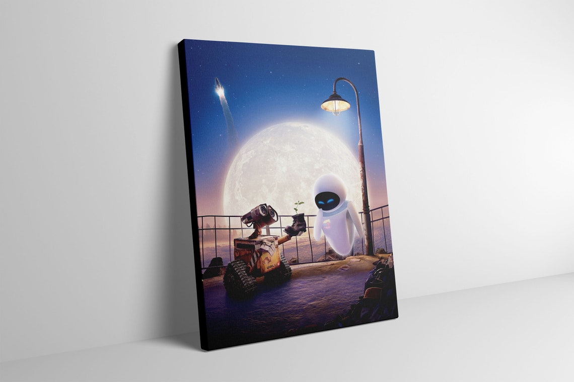 Walle Canvas Wall Art Walle Poster Walle Print Walle Etsy