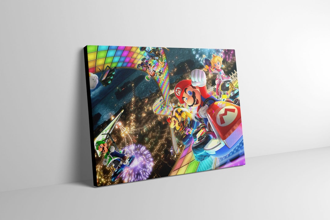 Mario Kart Canvas Print Wall Art Mario Kart Nintendo Gaming Poster ...