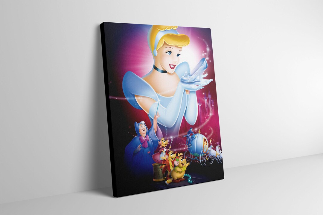 Cinderella Canvas Wall Art Cinderella Poster Cinderella Etsy