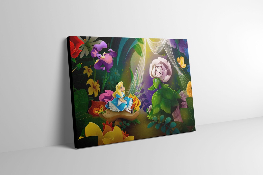 Alice in Wonderland Canvas Print Wall Art Alice in Wonderland - Etsy