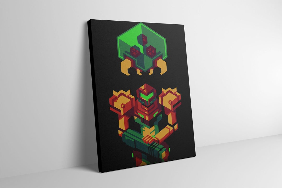 Metroid Canvas Wall Art Metroid Poster Metroid Print Etsy